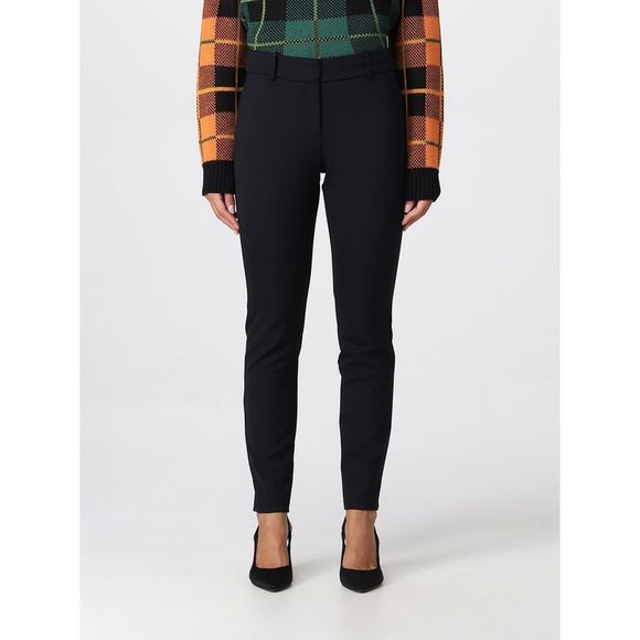 Ermanno Scervino Black Viscose Blend Velvet Slim Fit Pants main image 1
